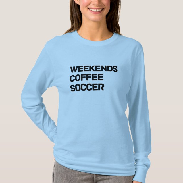 Coffee & Soccer Comfort Colors T - Shirt (Vorderseite)