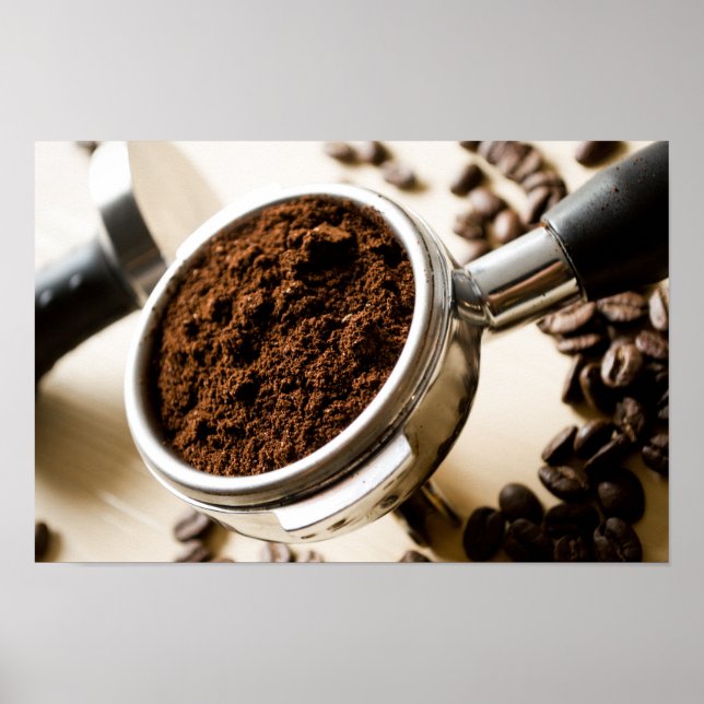 Coffee spoon artistic design poster (Vorne)