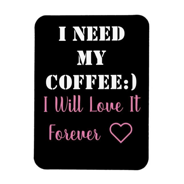 Coffee Sprichwort Magnet (Vertikal)