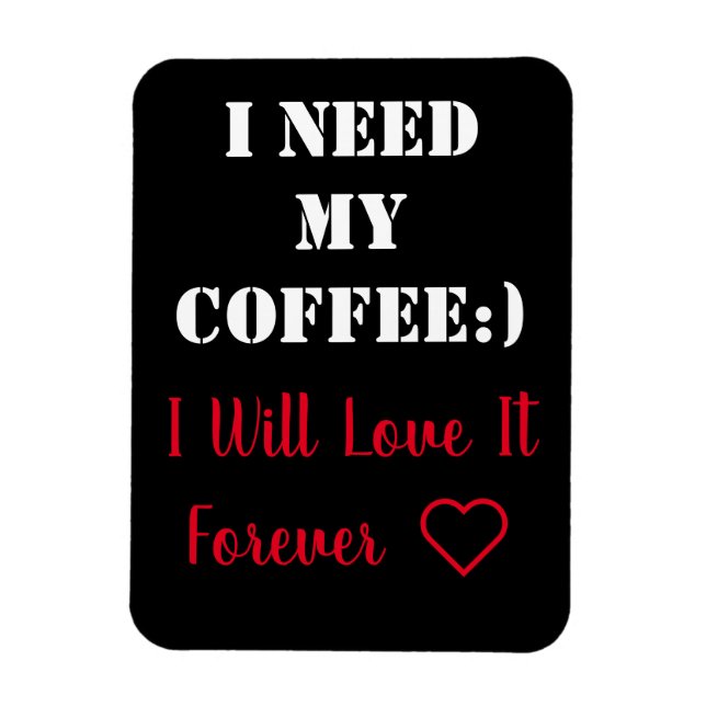 Coffee Sprichwort Magnet (Vertikal)