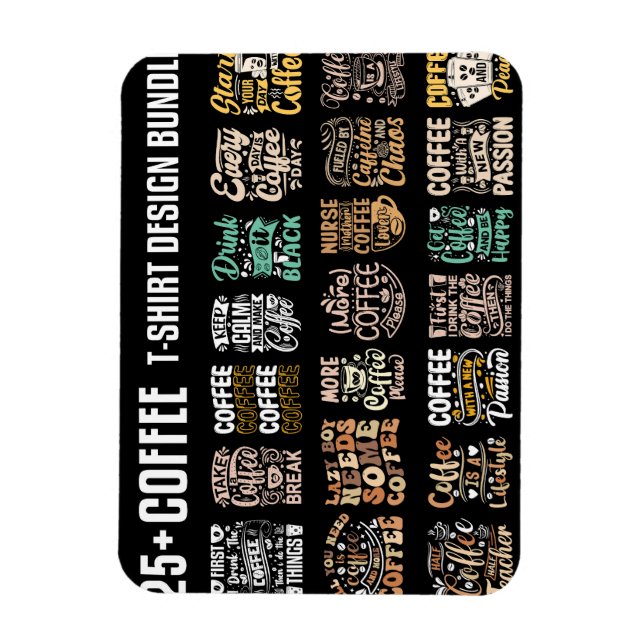 Coffee-T-Shirt Magnet (Vertikal)