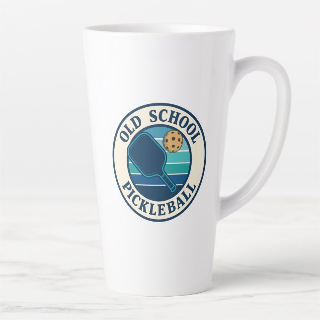 Coffee tall mug Old School Pickleball club logo  (Droite)