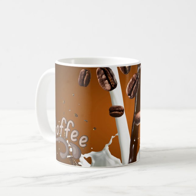 "Coffee Tasse: Für Kaffeeliebhaber entworfen Kaffeetasse (Vorderseite Links)