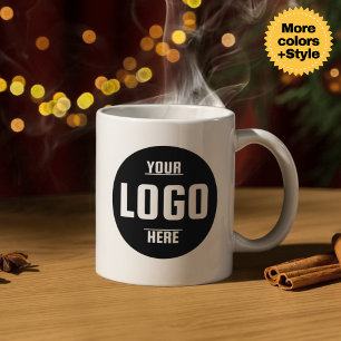 Coffee-Tasse mit dem Logo "Custom Business" - Perf Jumbo-Tasse