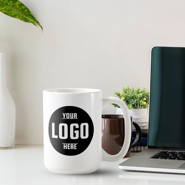 Coffee-Tasse mit dem Logo "Custom Business" - Perf Kaffeetasse (Custom Business Logo Branded Coffee Mug – Perfect)