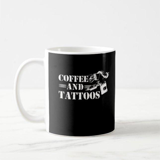 Coffee Tattoo Lover Inked Tattooist Kaffeetasse (Links)