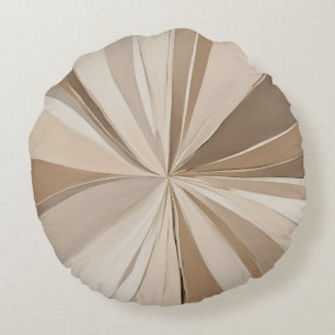 Coffee Taupe AI-Kunst Rundes Kissen