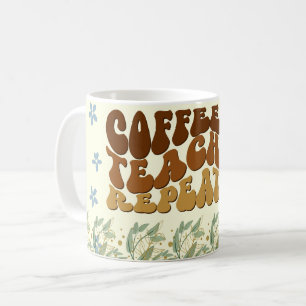 "COFFEE TEACH REPEAT" "ASPIRE to Inspire" Kaffeetasse