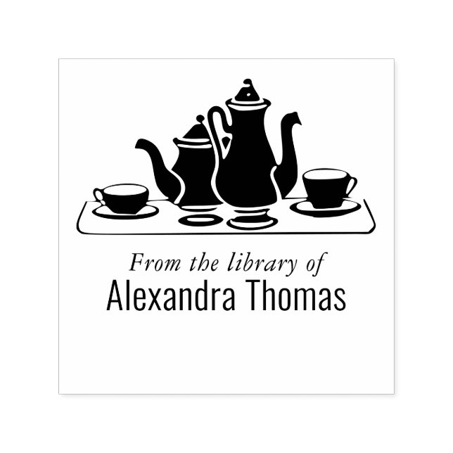 Coffee Tee Service Set Library Name Permastempel (Design)