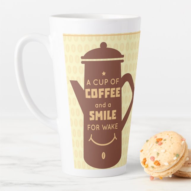 Coffee, The Fuel of Life Milchtasse (Beispiel)