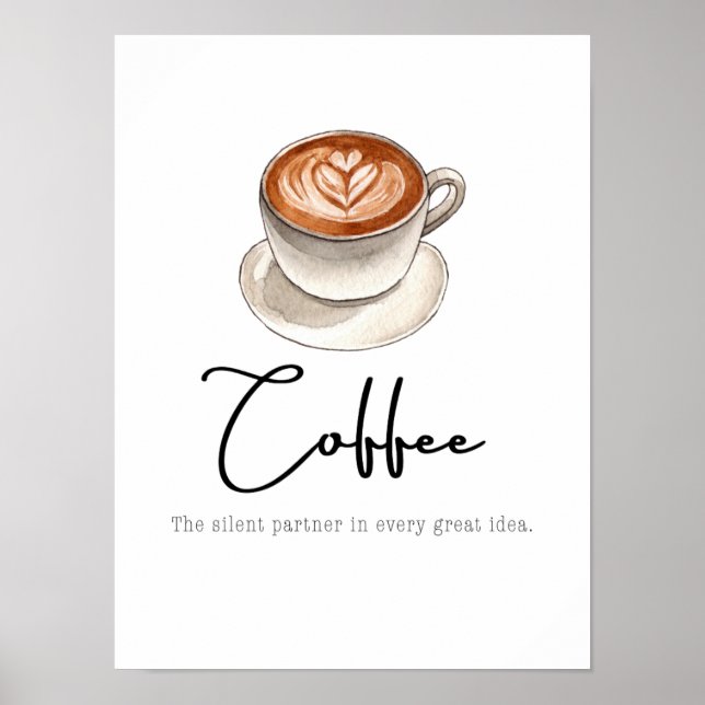 Coffee: The silent partner Poster (Vorne)