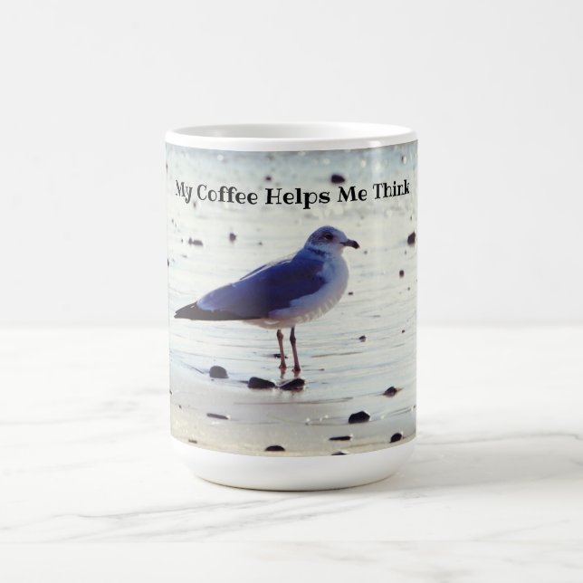 Coffee Think Seagull Beach Mug (Centre)