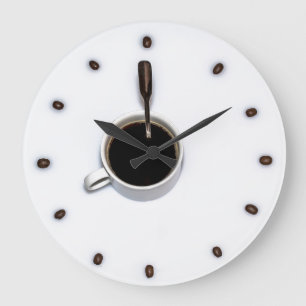 Coffee Time Bar Pub Kitchen Club Bank Office Große Wanduhr