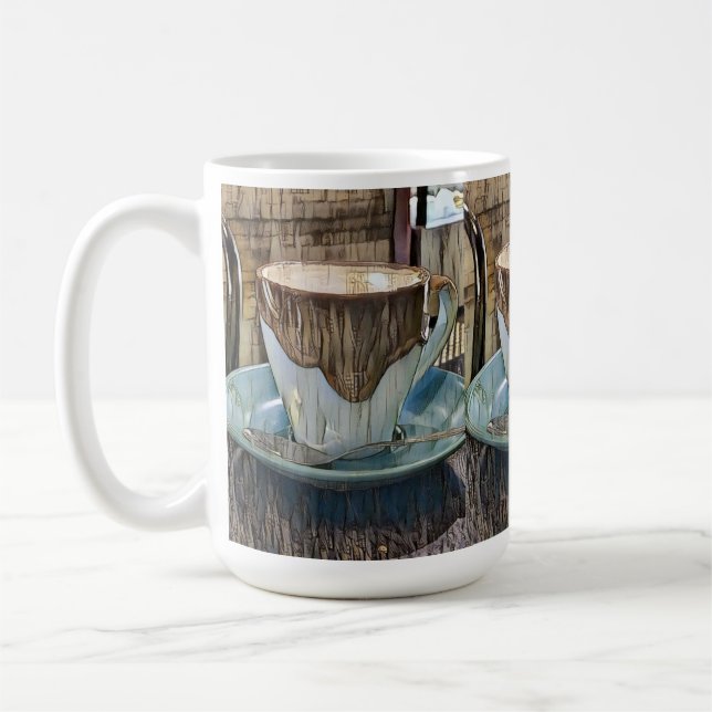 Coffee Time Cubism Art, Coffee Tasse (Links)