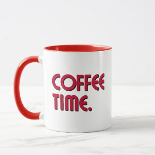 Coffee Time Einfacher minimalistischer Alltagska Tasse