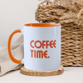 Coffee Time | Einfacher minimalistischer Alltagska Tasse
