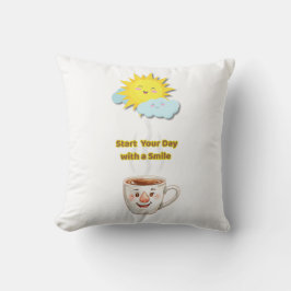 Coffee Time – Süße lächelnde Tasse Kissen