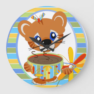 Coffee Time Wall Clock Große Wanduhr