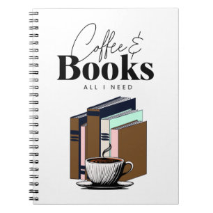Coffee und Bücher sind alles, was ich brauche Vint