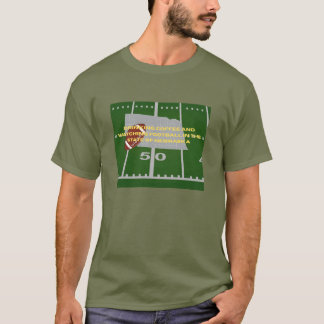 Coffee und Football in Nebraska T-Shirt 