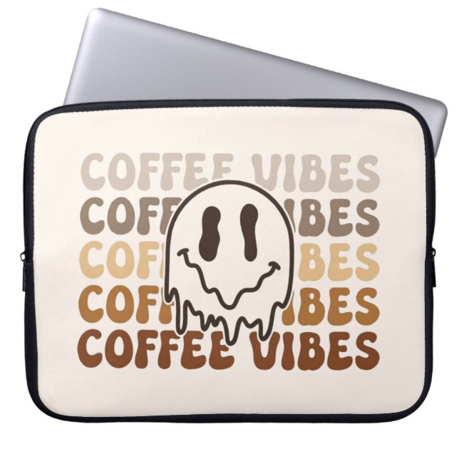 Coffee Vibes Laptopschutzhülle (Vorderseite)