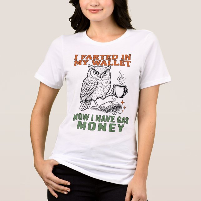 Coffee, Wallet & Fart Joke Tee (Vorderseite)