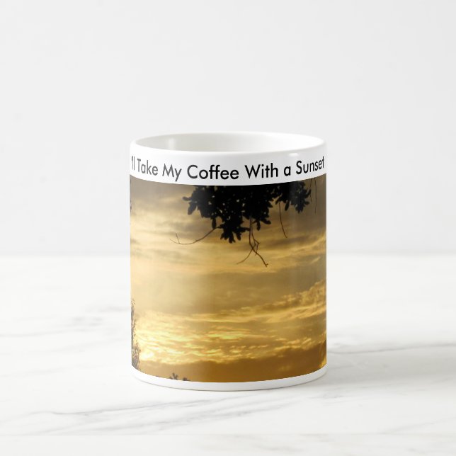 Coffee With A Sunset - Kaffeetasse (Mittel)
