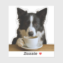 Coffee with the Collie Aufkleber
