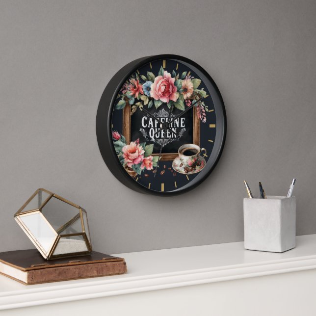 Coffeecore Clock Kaffee Memen Barista Chalkboard Uhr (Büro)
