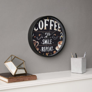 Coffeecore Dekor - Kaffeemaschine Wand Uhr