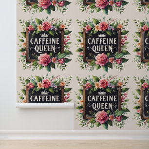 Coffeecore Funktion Wallpaper Coffeine Queen Stick Tapete