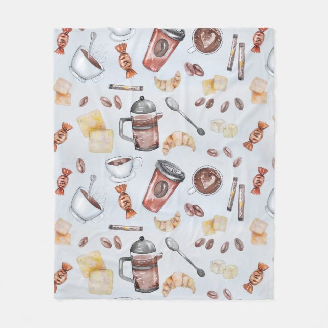 Coffeemania-Koffein Fleecedecke (Vorderseite)