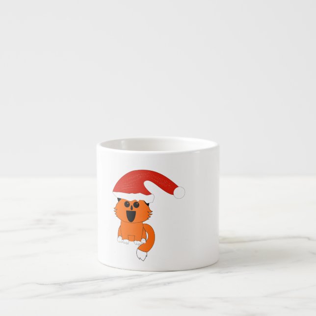 Coffeemug Weihnachtskatze Espressotasse (Vorderseite)
