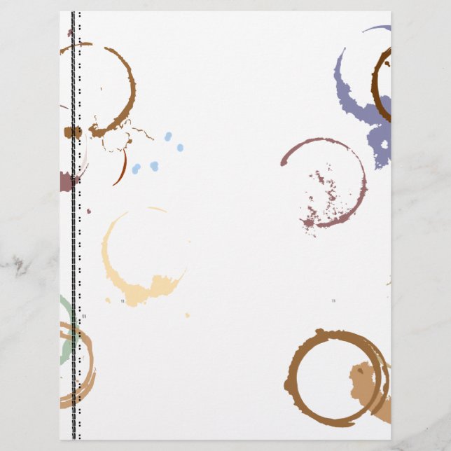 Coffeestain Schreibwriter Art Letterhead (Vorderseite)