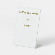 Coffeestation-Schild