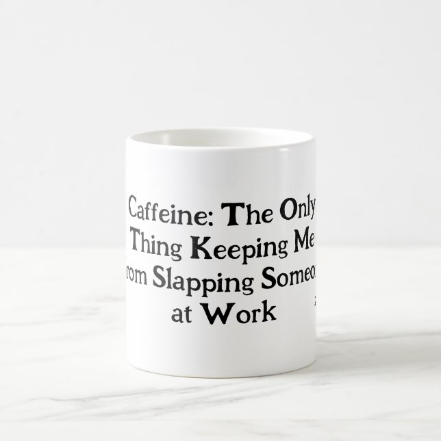 Coffein-angereicherte Sarcasm-Tasse Kaffeetasse (Mittel)