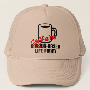 Coffein-basiertes Leben Form Funny Coffee Ball Cap Truckerkappe