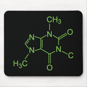 Coffein Coffee Molecule Chemisches Diagramm Mousepad