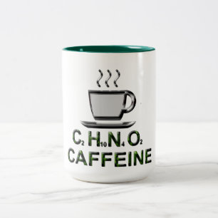 Coffein-Coffein-Tasse Zweifarbige Tasse