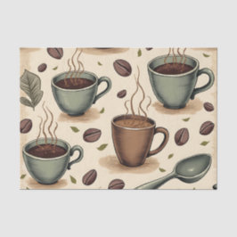 Coffein Collage: Ephemera-Inspiriert Kaffeepause Seidenpapier