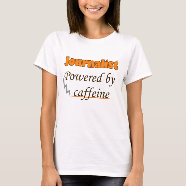 Coffein-Journalist T-Shirt (Vorderseite)