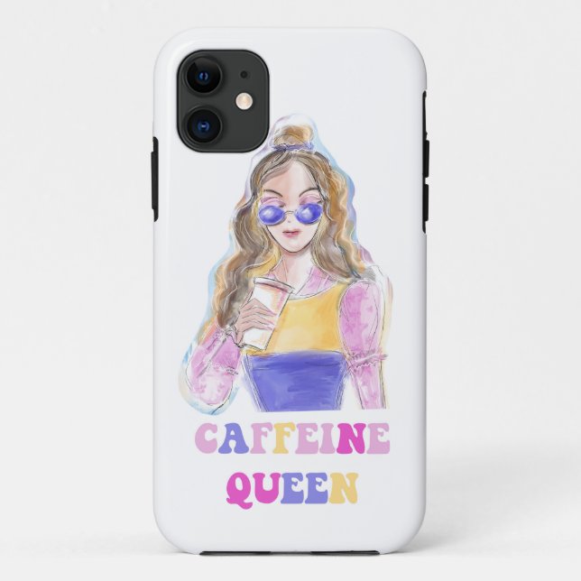 Coffein-Kaffeeliebhaber Case-Mate iPhone Hülle (Rückseite)