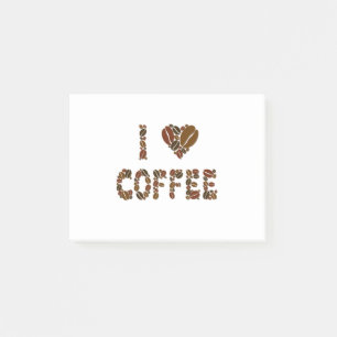 Coffein Lover - Kaffeebohnen Post-it Klebezettel