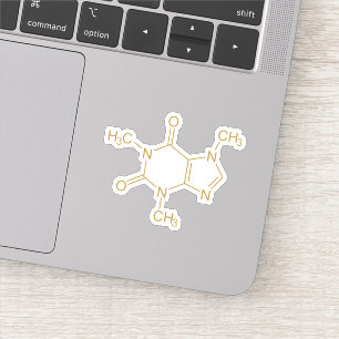 Coffein Molecule Aufkleber
