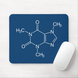 Coffein Molecule Blue Mouse Pad Mousepad
