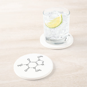 Coffein Molecule Chemistry Coffee Atome Getränkeuntersetzer