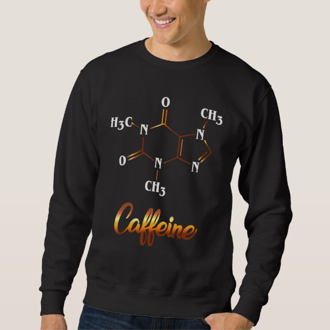 Coffein Molecule Graphic Sweatshirt (Vorderseite)