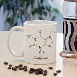 Coffein Molecule Kaffeeliebhaber Personalisiert Kaffeetasse<br><div class="desc">Coffein Molecule Kaffee liebt Personalisiertes Design.</div>