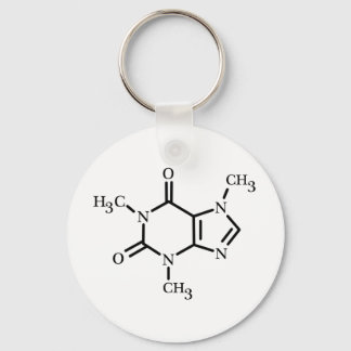 Coffein Molecule Schlüsselanhänger