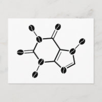 Coffein molekulare Bohnen